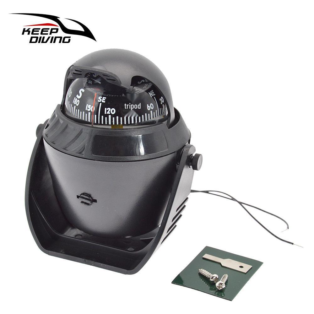 Car & Ship Magnetic Compass LC-760 with LED Light Compass