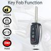 Flip Key Fob Shell Case Replacement Fits for Hyundai Sonata Santa Fe 2013 2014 2015 2016 2017 2018   Keyless Entry Folding Key Remote Control 4