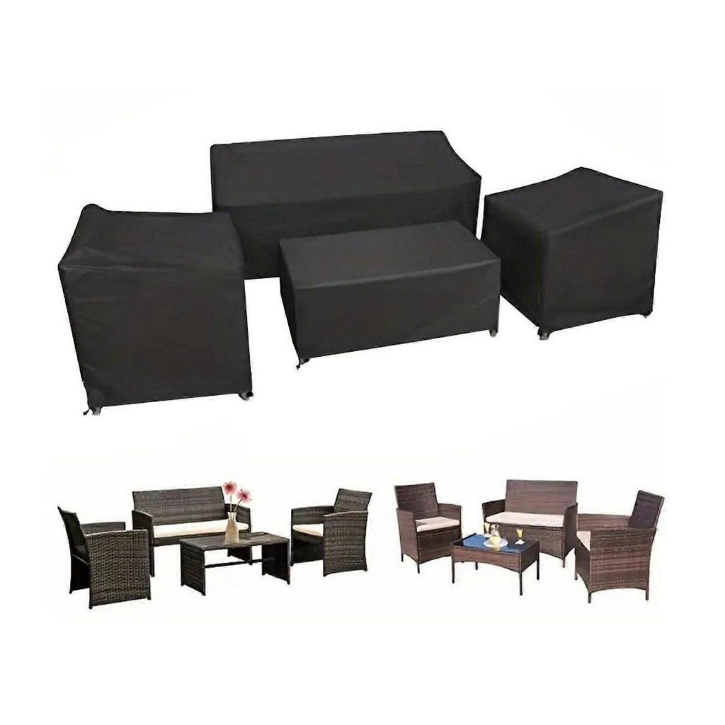 4-Piece Patio Furniture Covers Water-resistant Outdoor Furniture Covers Set