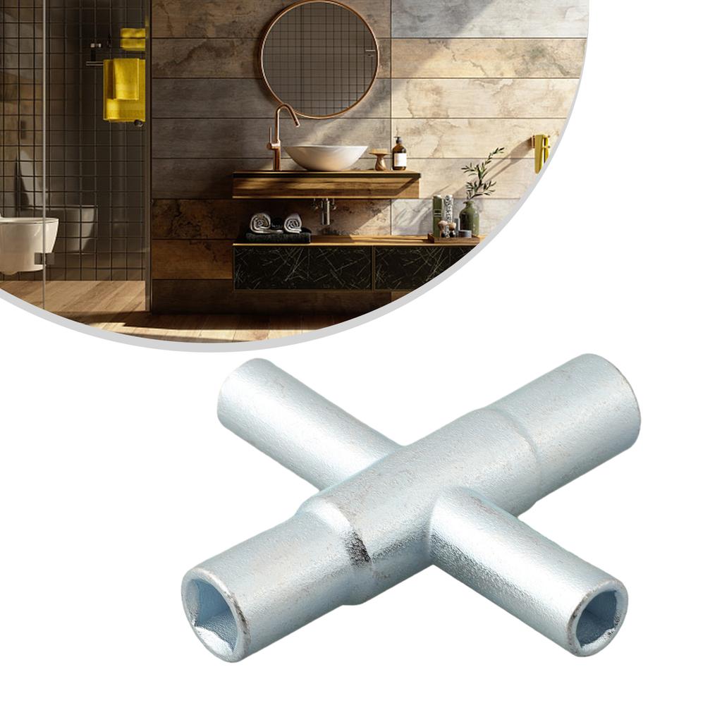 40Cr Steel 7.7*7.7cm Cross Faucet Wrench Hand Tools