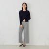 Comme Ca Ism Glen Check Wide Size Size S Pants, 38-52PK51-205, Gray,