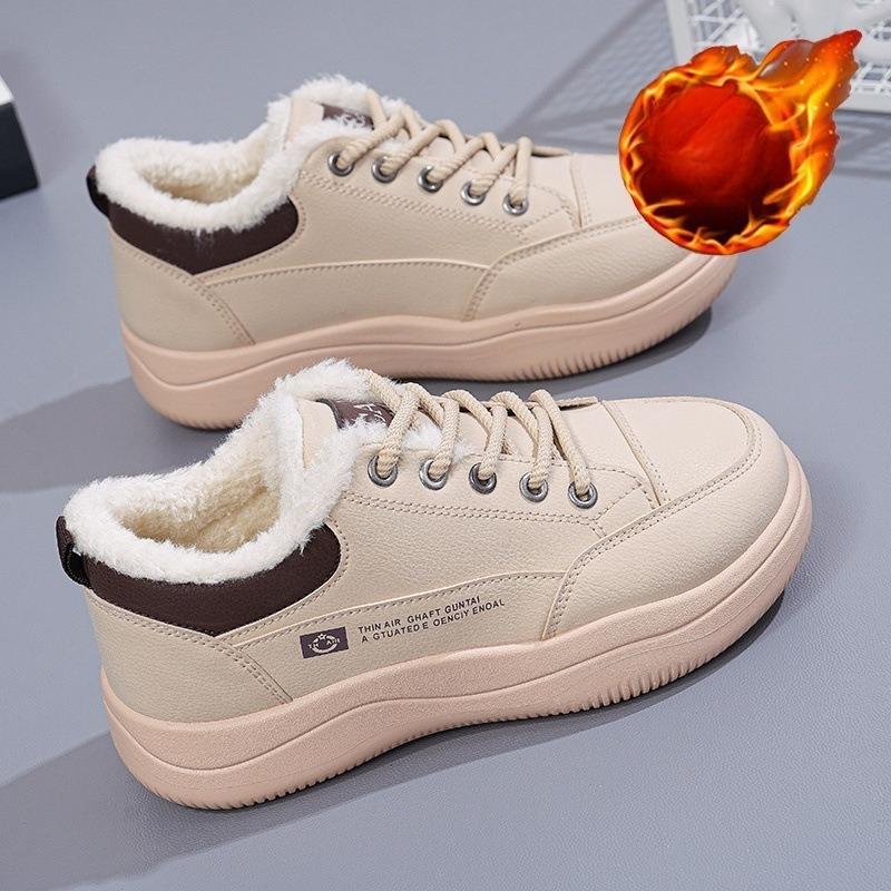 Women's New Warm-weather Shoes, Versatile for All Occasions, Sporty and Casual, Thick Cotton-soled Sneakers