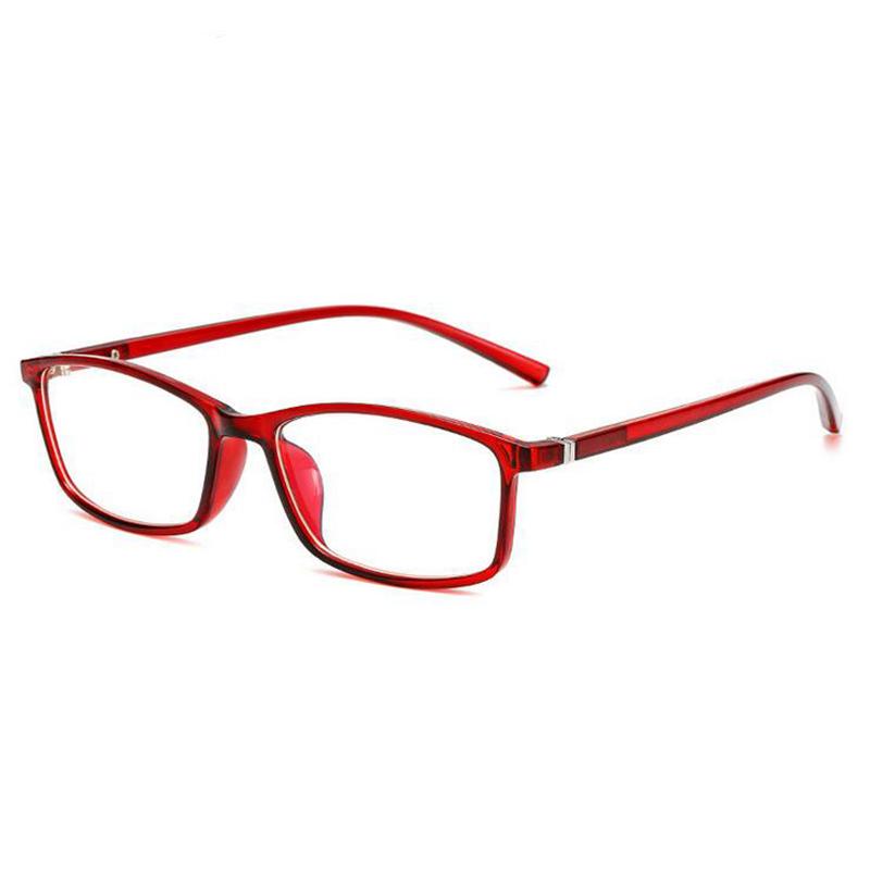 Anti-Blue Light Reading Glasses Magnifier Retro Square Blue Light Blocking Hyperopia Eyeglasses Power 0 +1.0 +1.5 To +4.0