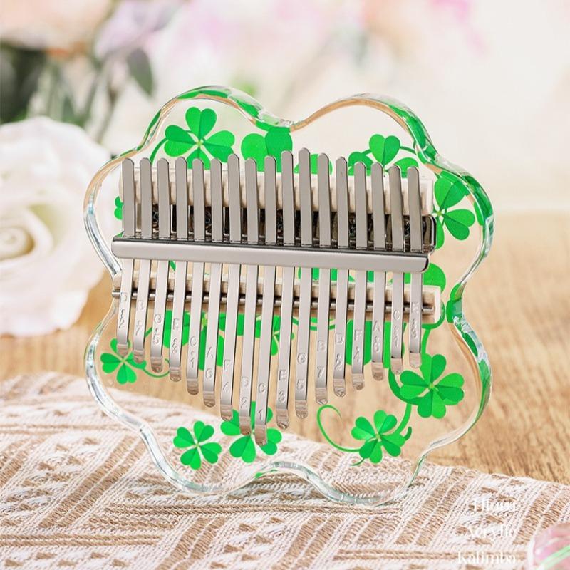 Crystal Thumb Piano 17 Tone Kalimba Acrylic Thumb Piano Finger Pianoforte Musical Instruments