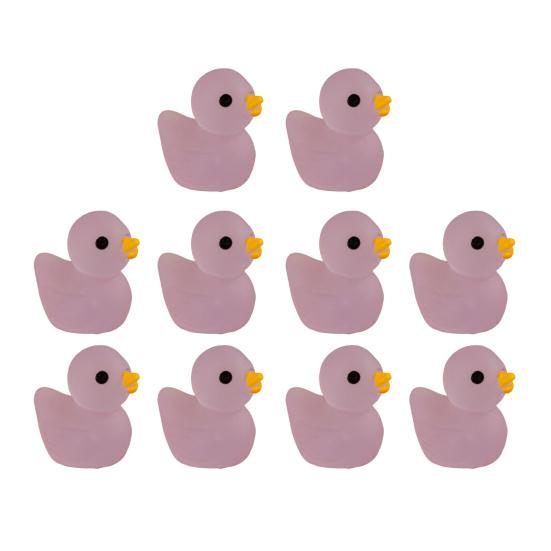 

10 шт. Украшение в виде утки в светящемся 3D Темная реалистичная миниатюрная светящаяся уточка для рукоделия