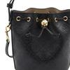 Tory Burch T Monogram Letter Pattern Leather Bucket Bag Mini Women Bags Black 158530-001