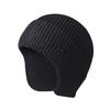 Autumn and winter knitted hats men and women solid color thermal ear caps outdoor riding wool caps ski pullovers