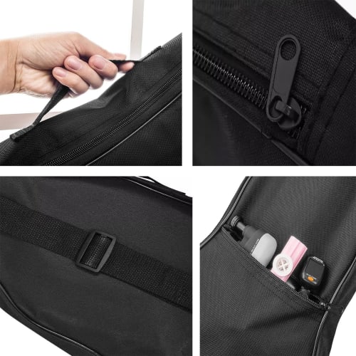 Black Ukulele Case, Ukulele Bag, Instrument Bag for Ukuleles, Lightweight, Waterproof, Thick, Cushioned, Soprano, Concert, and Tenor Ukuleles, Small G