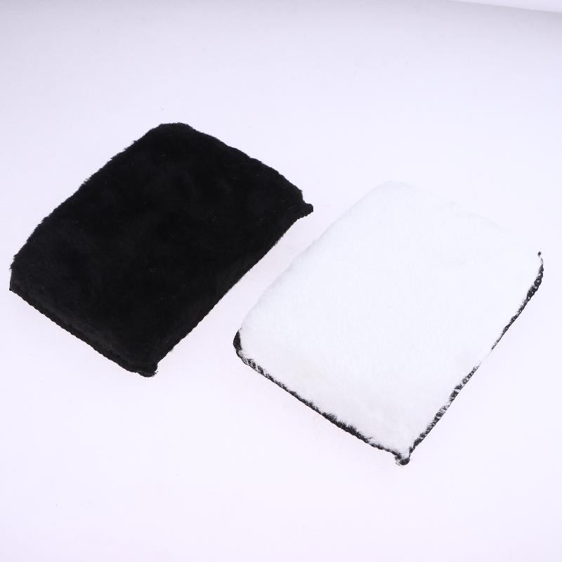 2/5Pcs Auto Interior Fleece Scrubbing Towel For Plastic Leather Wax Sponge Car Cleaning Tools Car Cleaning Microfiber Sponge