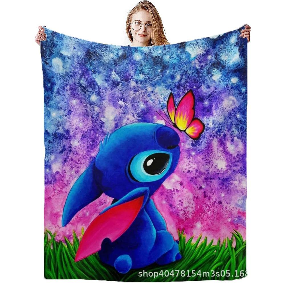 Stitch Flannel Blanket Star Baby Blanket Air Conditioning Blanket Nap Blanket Flannel Blanket Cross Border