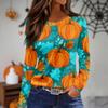 Women's Daily Casual Long-sleeved Printed O-neck Top