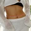 Boho Colorful Beaded Elastic Belly Waist Chain Women Sexy Bikini African Waist Beads Summer Beach Body Chain Jewelry Accessories