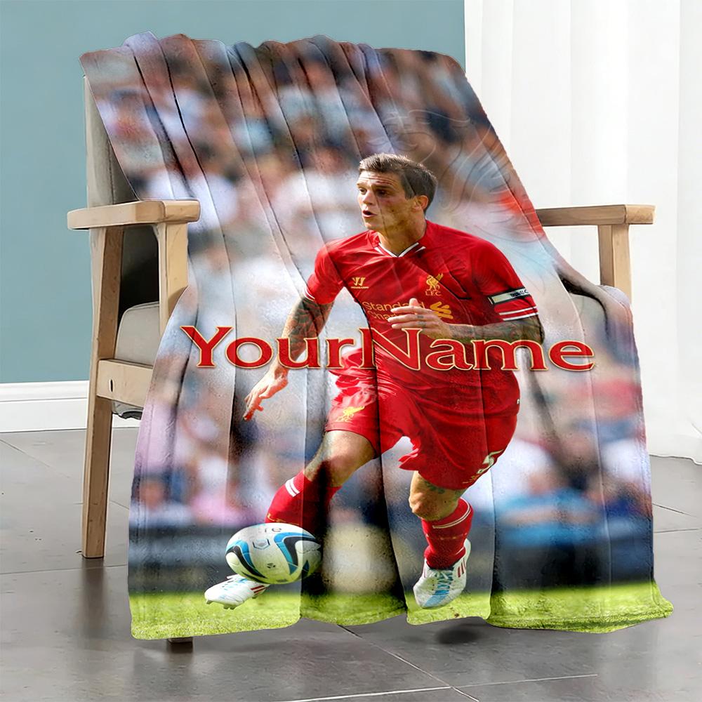 Liverpool Personalized Text Blanket Multi-purpose Customizable Blanket Durable Comfort Versatile for Office Chair Picnics Sofa All-Season Use