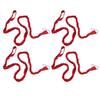 4 STÜCKE Kajak Rutenfangleine Nylon Elastisch Anti-Verloren Kajak Paddel Leine Für Treiben Surfen Rot