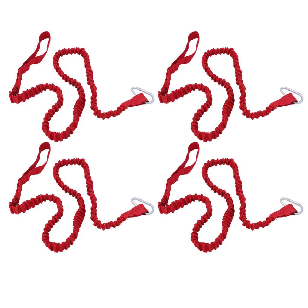 4 STÜCKE Kajak Rutenfangleine Nylon Elastisch Anti-Verloren Kajak Paddel Leine Für Treiben Surfen Rot