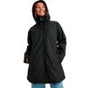 Women's Rain Road Polar Zip Waterproof Coat Black/grey