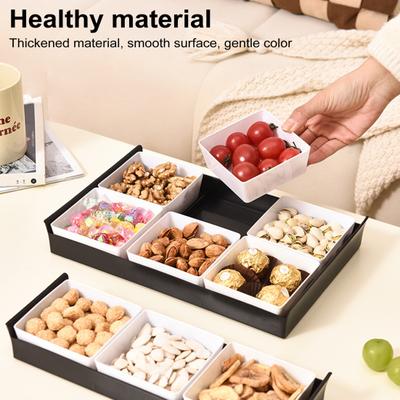 Snackbox mit großem Fassungsvermögen und herausnehmbarem Trockenfach, für die Arbeitsplatte, Mehrzweck-Snackbox, 37717, Obst, Nüsse, Süßigkeiten