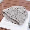 Hat Women's Double Layer Handmade Crochet Pullover Hat Warm Knitted Hat Autumn and Winter Wool Hat Versatile Casual Baotou Hat Tide