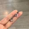 New Creative Mini Little Star Earrings Fashion Silver Color Zircon Hoop Earring for Women Holiday Jewelry Party Engagement GiftsGood product