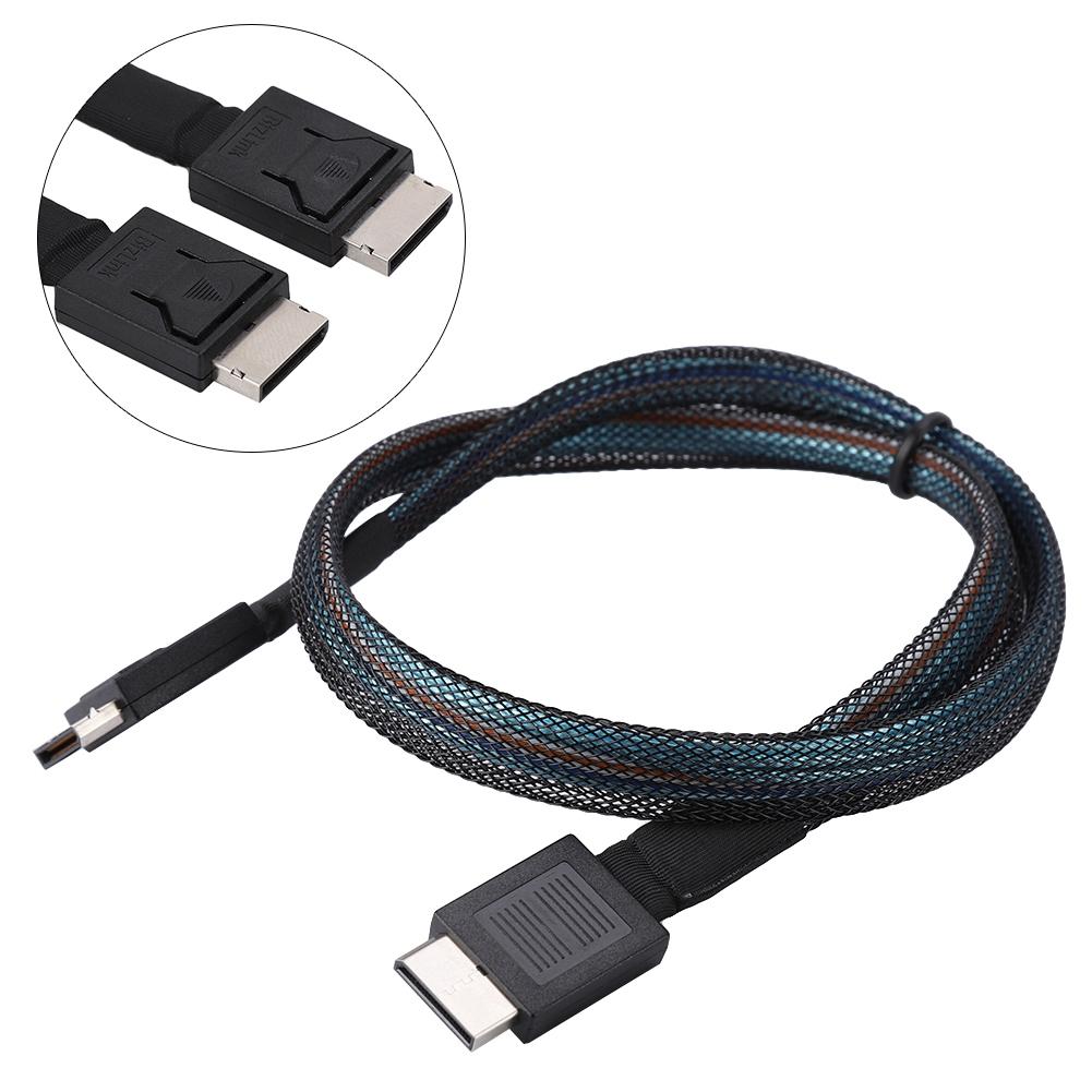 Cabledeconn SFF 8611 TO SFF 8611 Server High Speed HDD Data Transmission Cable 0.5M