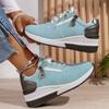 Modne damskie trampki na platformie, codzienne buty sportowe, sznurowane, niskie buty
