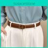 Stylish Women's 2024 Summer Essential Versatile Black Denim Belt In Classic Design