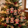 Highland Cow Christmas Ornaments Wooden Ornament, 2D Cute Hanging Rustic Farmhouse Decor with String, Animal Holiday Tree Party Decoration for
