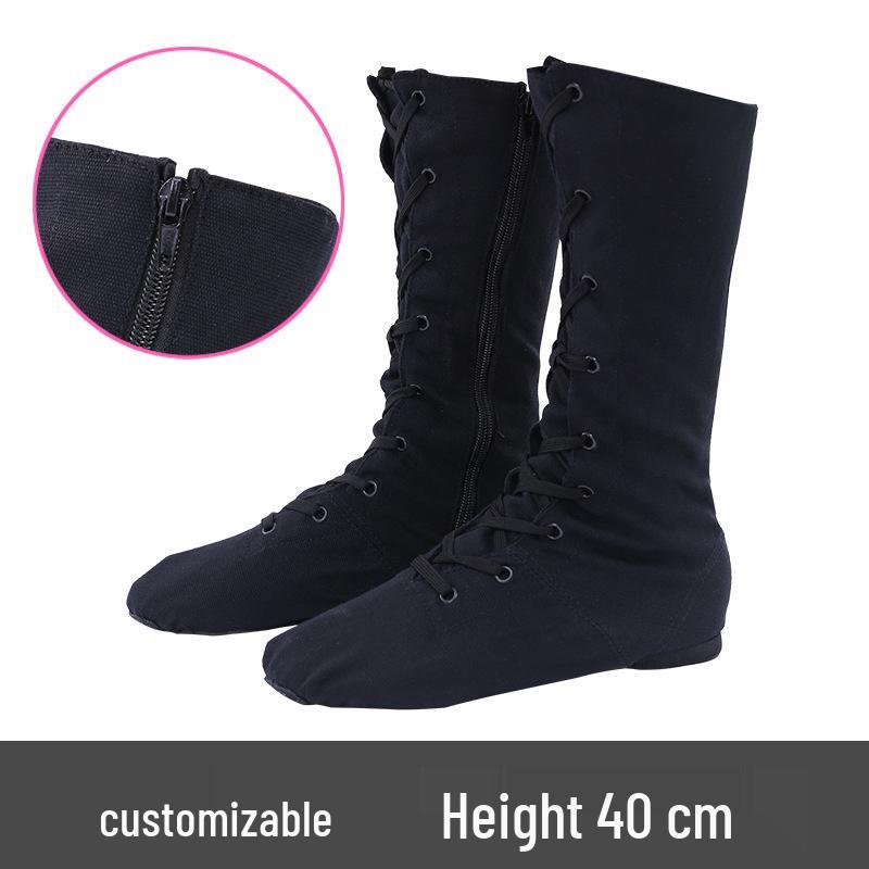 Sommer Canvas Jazzschuhe - High-Top für Kinder & Erwachsene, Mädchen Übungs-Jazzstiefel