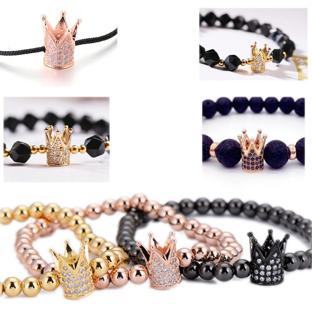 2Pcs 7*12mm Small Crown Accessories For Jewelry Component DIY Charm Decoration