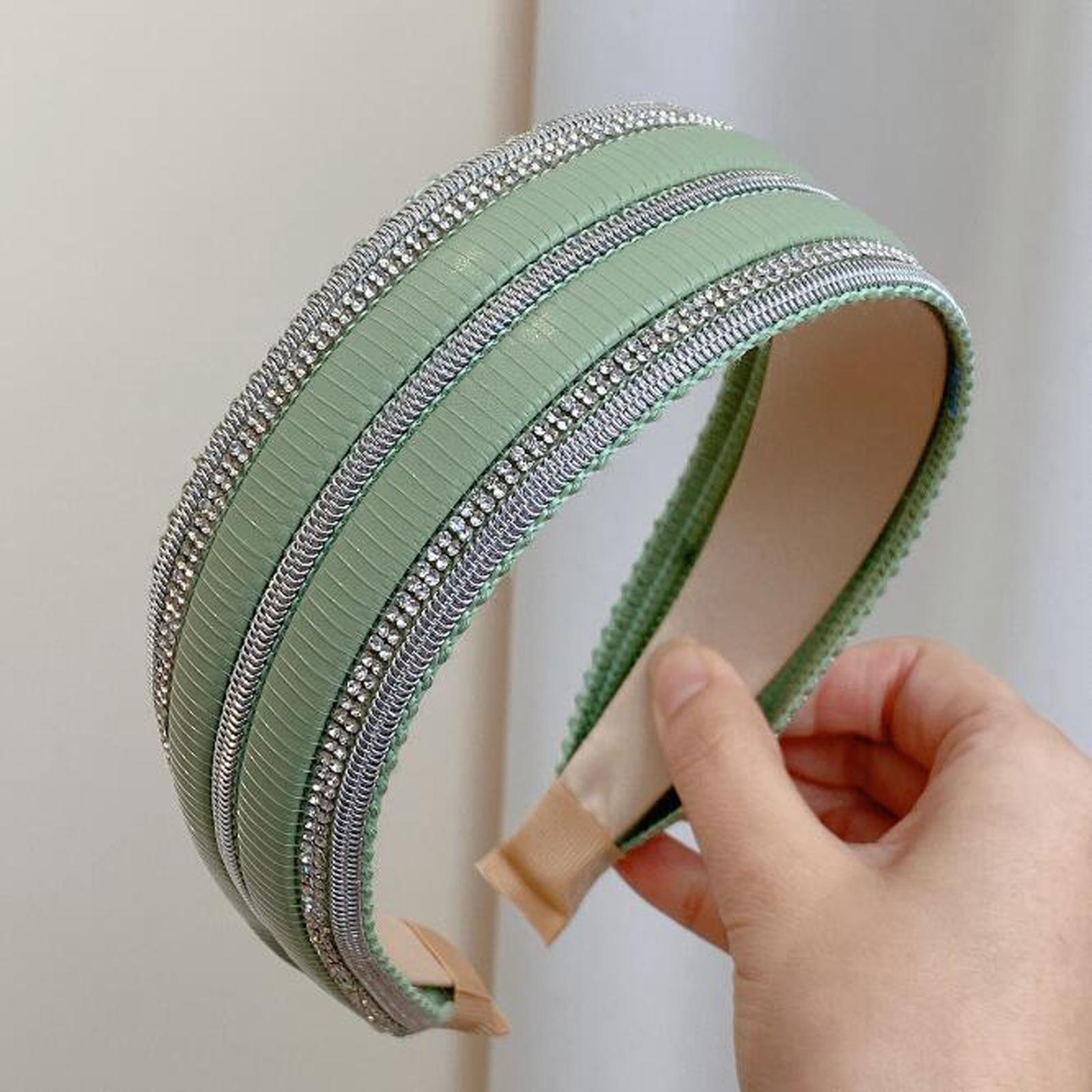 

PROLY Новая Модная Повязка На Голову Для Женщин ПУ Кожа Повязка На Голову Повседневный Стразовая Цепочка Головной Убор Взрослые Аксессуары для Волос