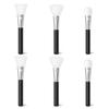 6PCS Silicone Face Mask Brush Applicator, Flexible Silicone Brush Black Beauty Tool Applicator for Mud, Clay, DIY Mask, Body Lotion, Moisturizers