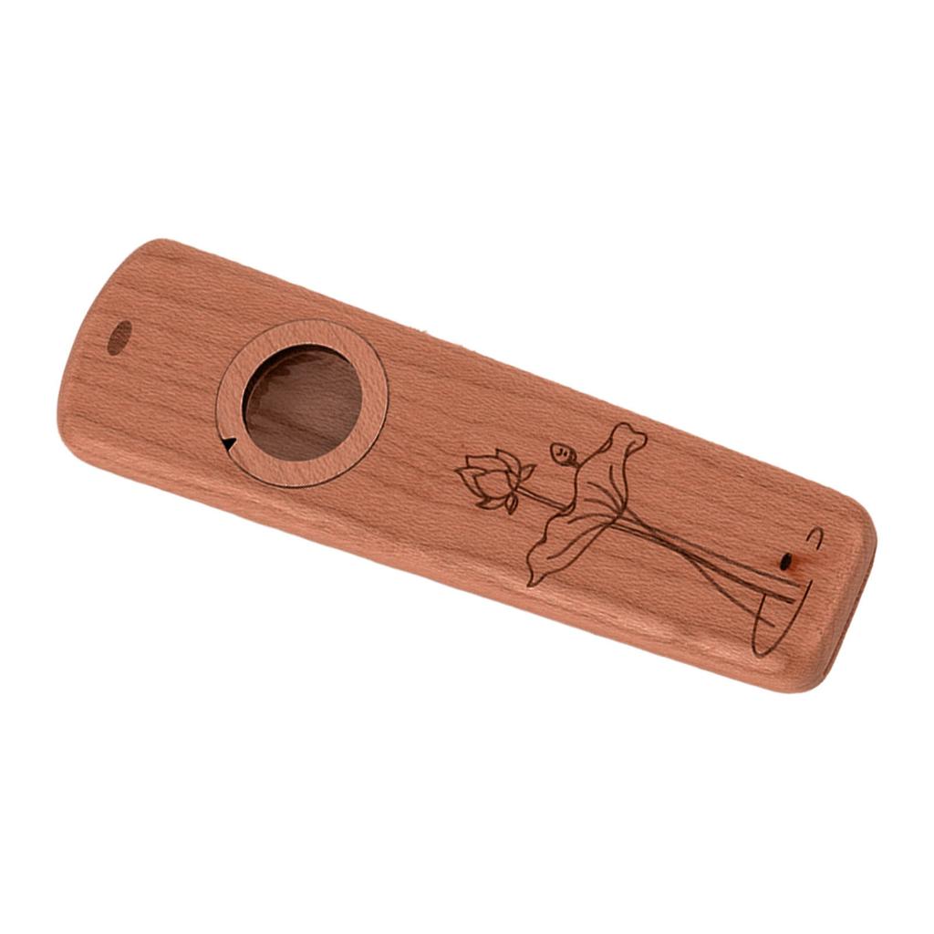 Holz-Kazoo Leichtes Tragbares Kazoo Gitarrenpartner Flöte Musikinstrument Geschenk Sabli