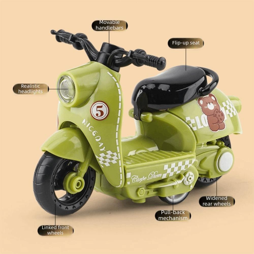 Diecast Zinc Zinc Alloy Motorcycle Model Miniature Motorcycle Pull Back Toy  Home Decoration