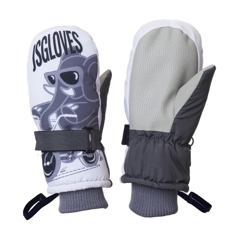 New Style Winter Waterproof Windproof Baby Mittens with Velvet Lining