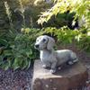 Dog Statue Outdoor Garden Resin Decor Dachshund French Bulldog Sculpture for Home Decoration Yard Ornament Puppy Figurines