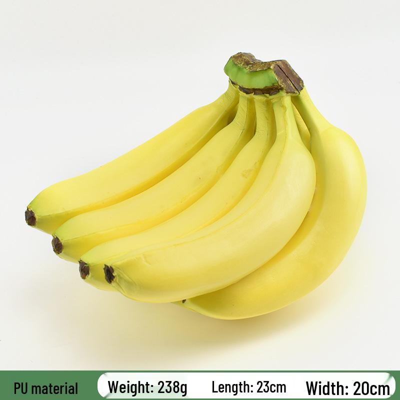 Plastic PU Banana Model for Display and Teaching Props
