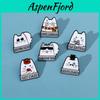 Cute Cartoon Creative Funny Cat Brooch Cartoon Character Magic Cat Metal Badge Bag Accessories Pin