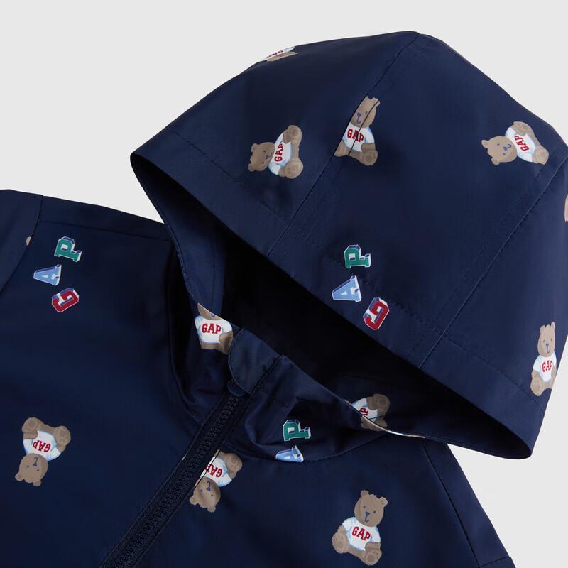GAP Toddler Boys' Bear Print Hooded Jacket