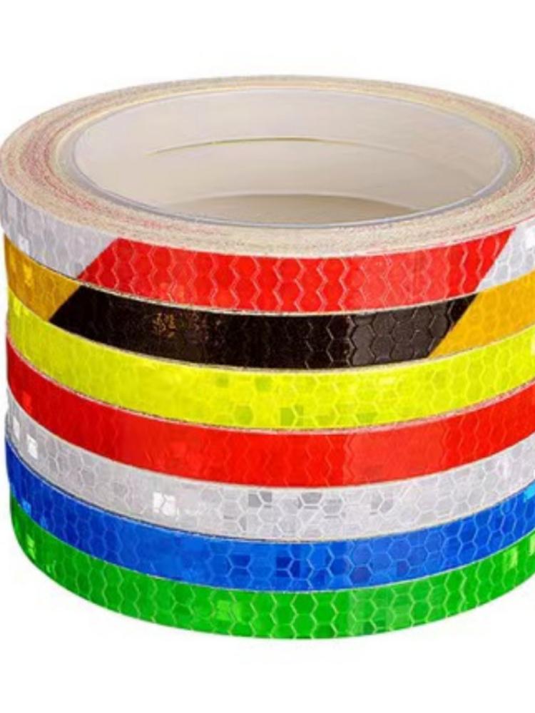 Motorcycle Rim Tape Reflective Wheel Stickers Decals 1cm*800cm Vinyl Car Warning Stickers Motorbike Styling Decor Accessories