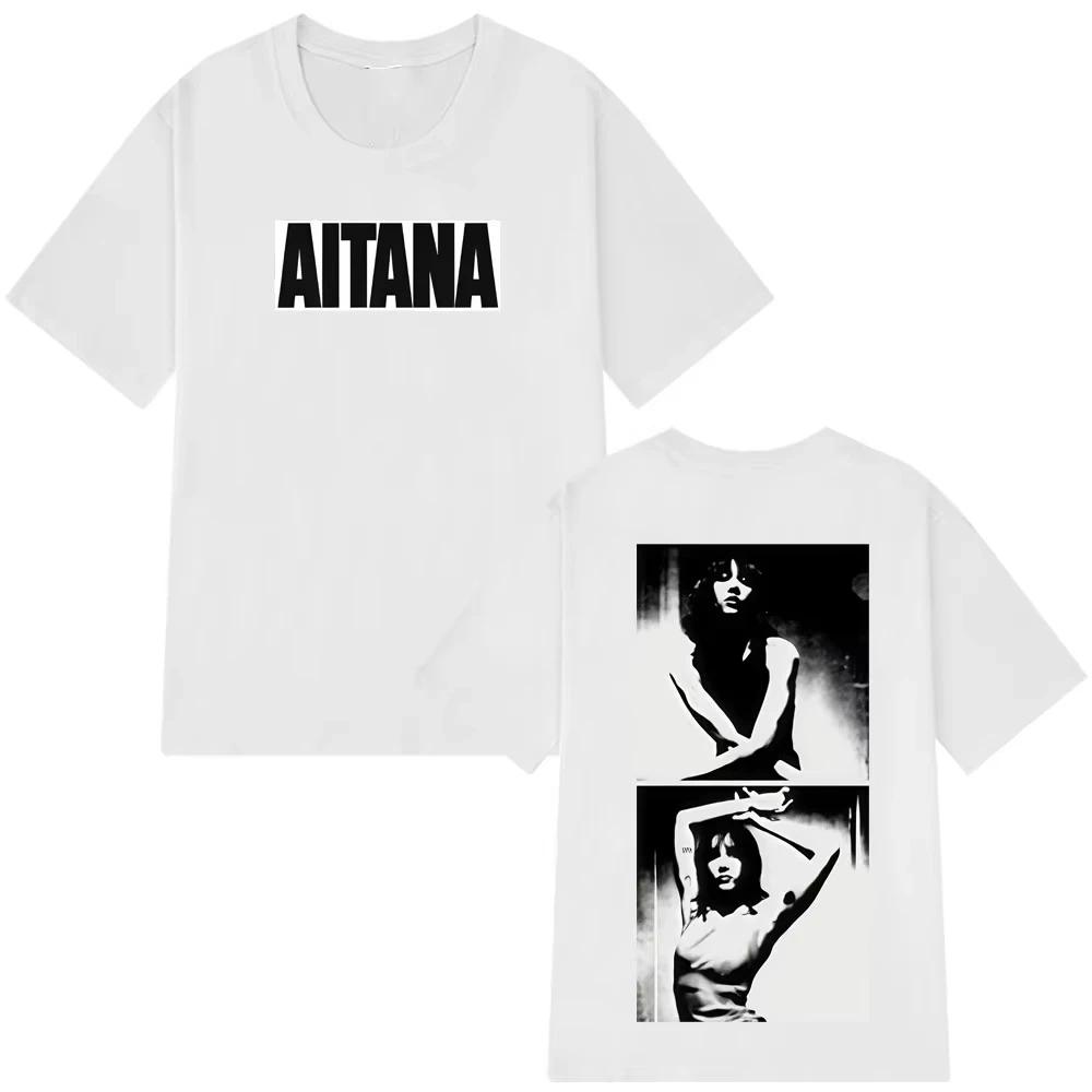 2026 Hot Sale Singer Aitanas Print TShirts Unisex Women Short Sleeve Vintage T Shirt Summer Cotton Fashion Hiphop Loose Tshirts