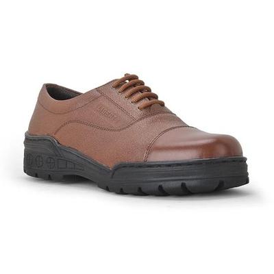 Liberty Freedom Veer-3 Lacing Safety Shoes for Men with Leather Upper | PU Sole | Padded Foam Insole| Anti-Skid  | Comfortable for All Weather