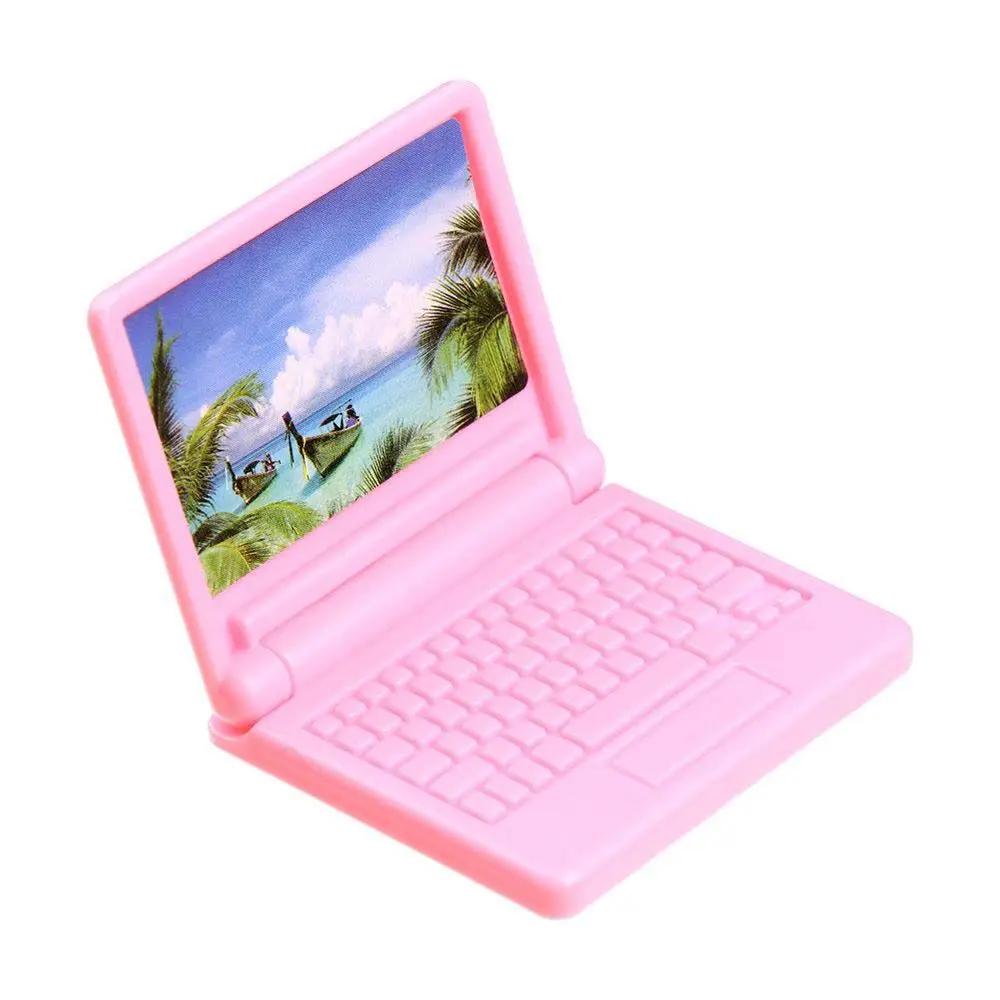 Creative Dollhouse Furniture Simulation Laptop Computer Miniature Dollhouse Decor Crafts Dollhouse Miniature Doll Accessories