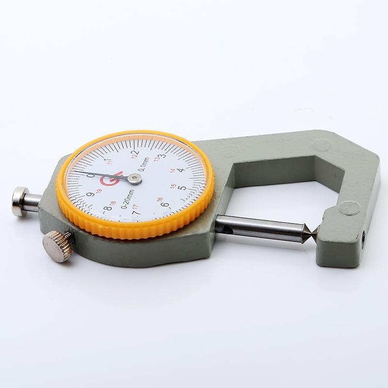 High Precision Thickness Gauge for 10-20mm Steel Pipes with Flat Tip Elbow, Accurate To Thousandth.