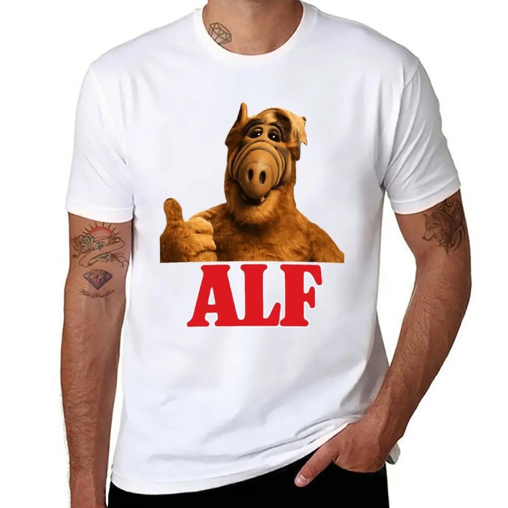 Alf T-Shirt Blouse Funnys Blacks Men's Clothing