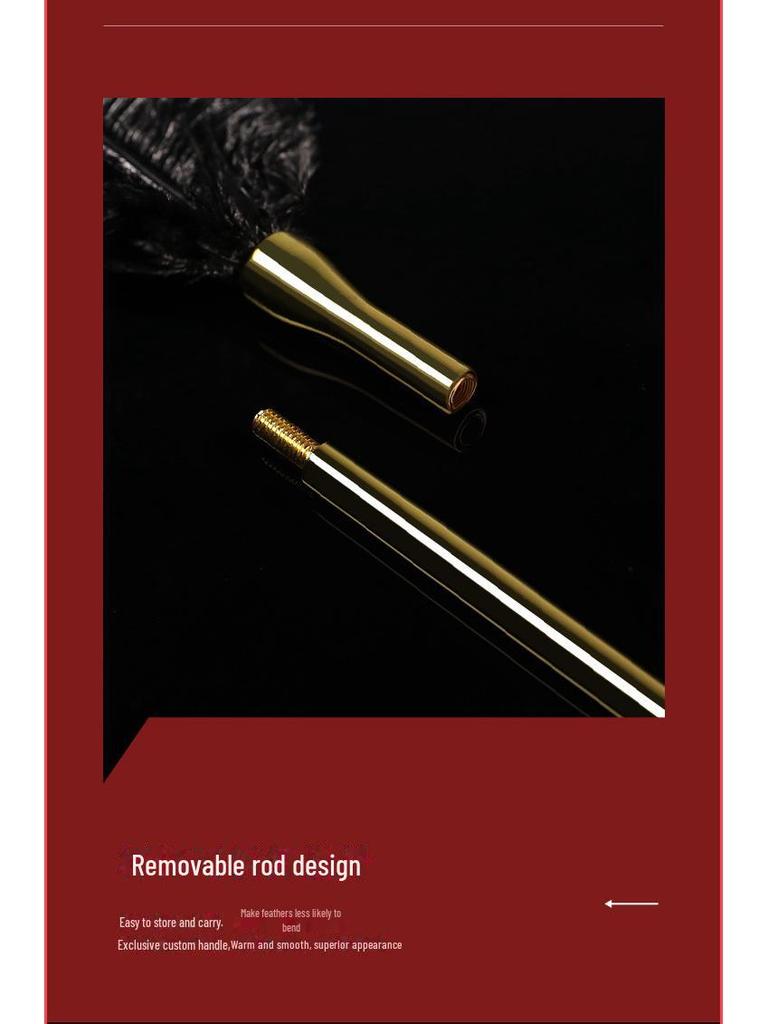 Miji 48-Piece Ostrich Feather Teaser Stick Set for Couples