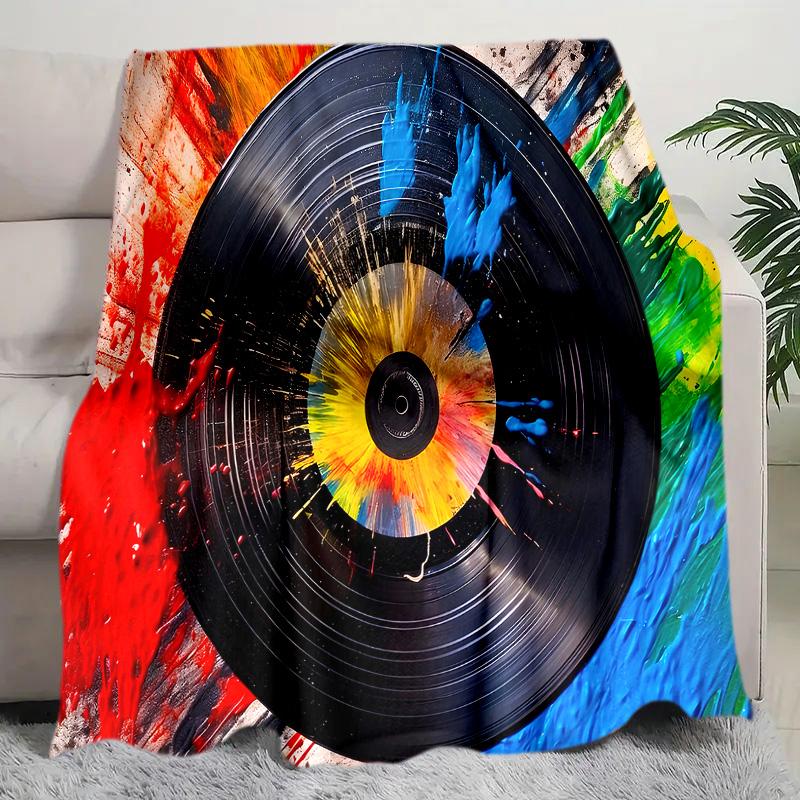 Guitar Print Blanket Soft Comfortable All Seasons Suitable Sofa Office Nap Travel Birthday Gift Christmas Present