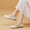 Mode Nouveaux Mocassins Mode Femmes Vintage Bout Rond Chaussures Mary Jane Élégantes Semelle Souple Ballerines Féminines Décontractées Confortables Chaussures Simples