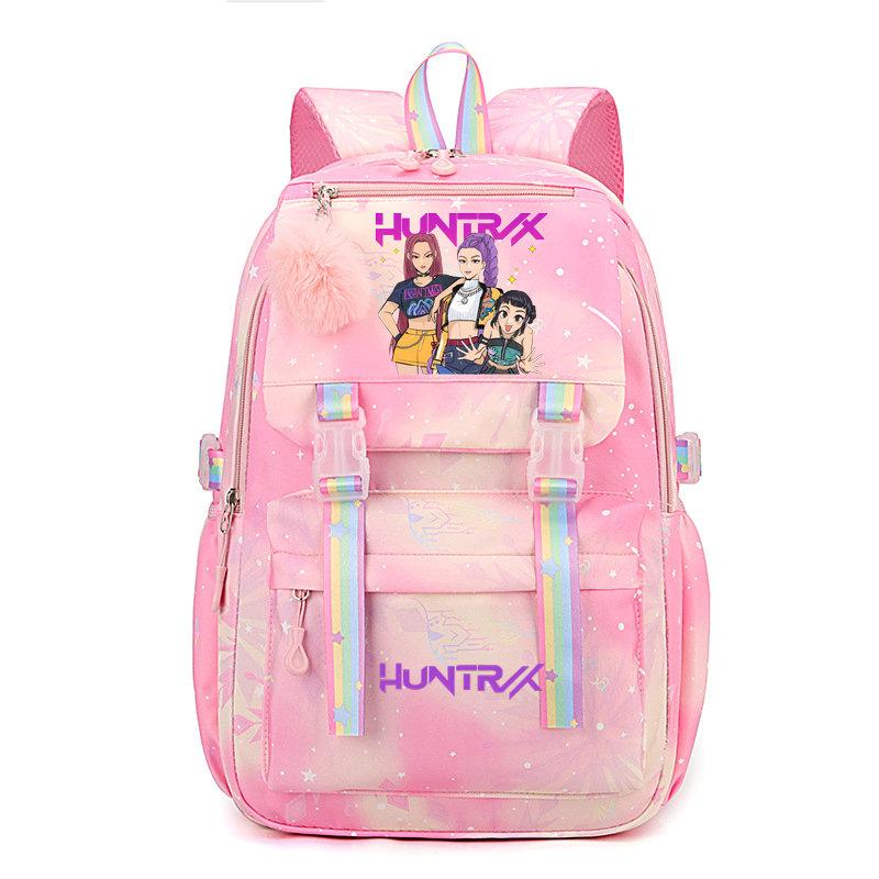 KPop Demon Hunters Backpack for Female College Students High School Girls Middle School Girls Versatile Suitable Daily Outdoor