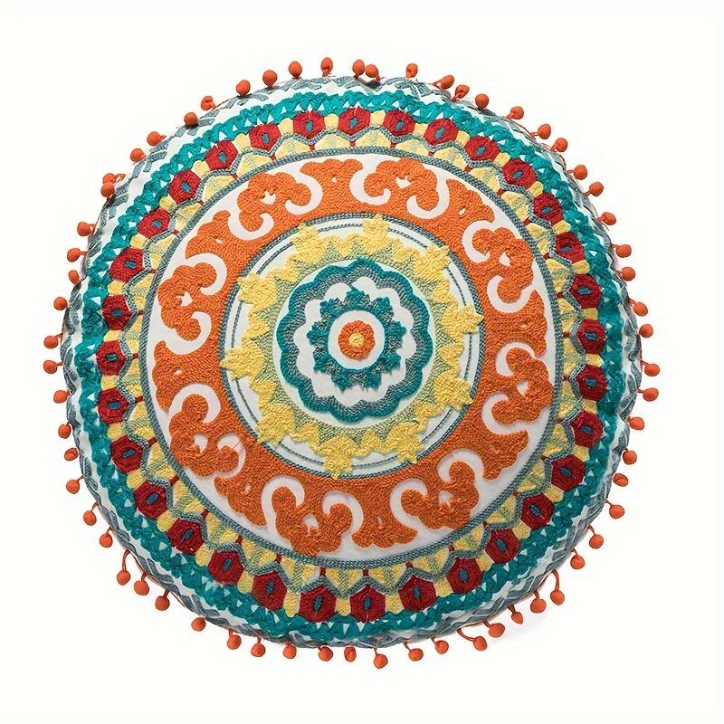 1pc Cozy Moroccan Bohemian Minimalist Pillowcase Soft Neutral Decorative Throw Pillow Cover for Living Room Bedroom and Nursery