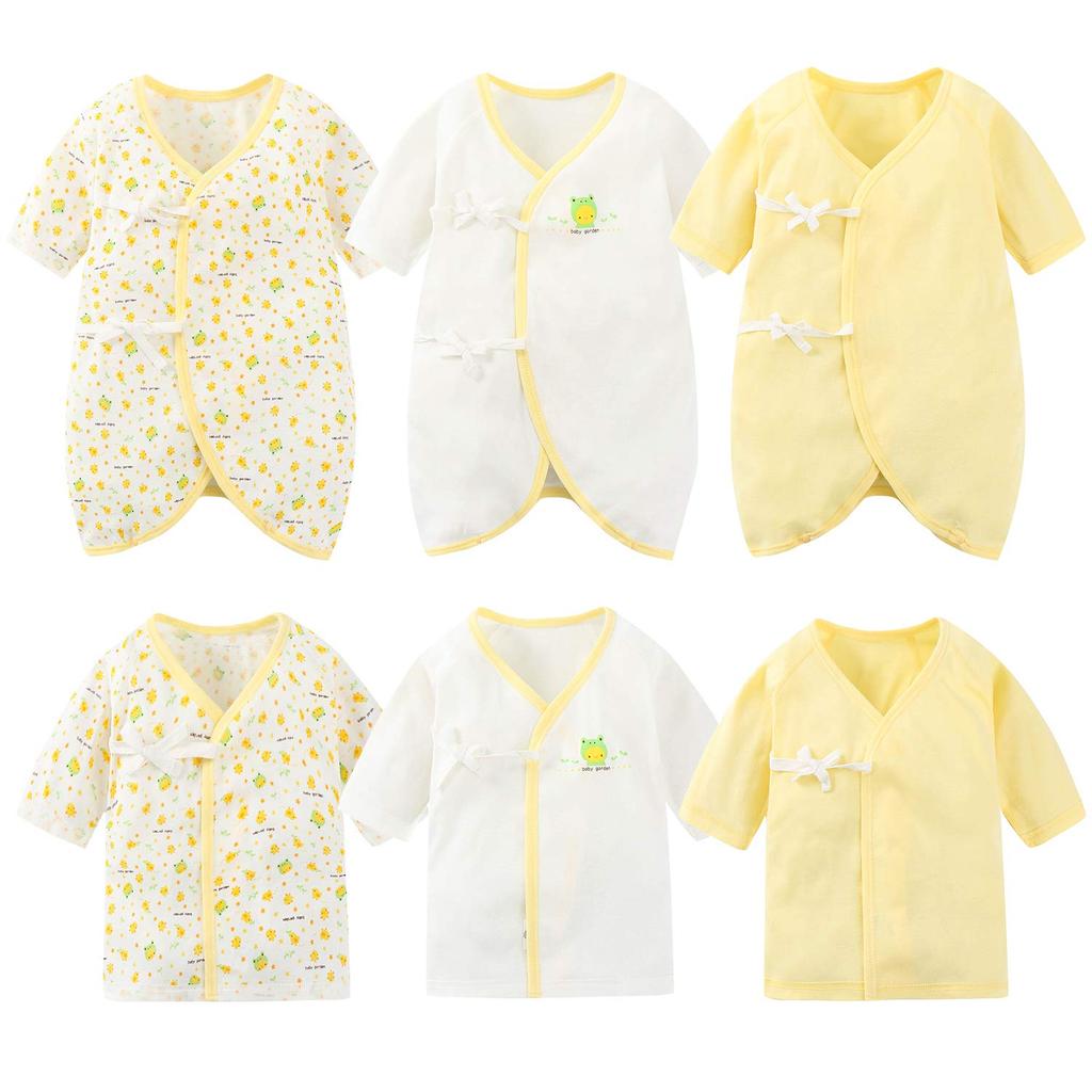 Litchii Guusii Newborn Baby Combi Short Baby Underwear Cute Sizes Underwear, 6-Piece Set, Undershirts, Undershirts, 100% Cotton, Clothes, Rompers,